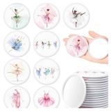 Y1tvei Ballet Compact Mirrors Bulk - 36Pcs Coquette Ballerina Dance Girls Mini Round Makeup Mirrors, Aesthetic Cute Dancing Girl Printed, Birthday Party Favors Dance Recital Gifts for Ballerina Women Y1tvei Ballet Compact Mirrors Bulk - 36Pcs Coquette Ballerina Dance Girls Mini Round Makeup Mirrors, Aesthetic Cute Dancing Girl Printed, Birthday Party Favors Dance Recital Gifts for Ballerina Women