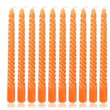 10 Inch Orange Spiral Taper Candle Set, 10 Pack Unscented Dripless Thanksgiving Candlesticks for Fall Decor Harvest Celebrations and Home Decor 10 Inch Orange Spiral Taper Candle Set, 10 Pack Unscented Dripless Thanksgiving Candlesticks for Fall Decor Harvest Celebrations and Home Decor