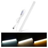 GZ5CG 12 Inch LED Light Bar USB Powered 3 Colors White, Warm White, Yellow, with Switch, Magnetic Dimmable Frosted Cover, for Under Monitor Desk Cabinet, 3D Printer, Over Sink GZ5CG 12 Inch LED Light Bar USB Powered 3 Colors White, Warm White, Yellow, with Switch, Magnetic Dimmable Frosted Cover, for Under Monitor Desk Cabinet, 3D Printer, Over Sink