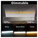 GZ5CG 12 Inch LED Light Bar USB Powered 3 Colors White, Warm White, Yellow, with Switch, Magnetic Dimmable Frosted Cover, for Under Monitor Desk Cabinet, 3D Printer, Over Sink GZ5CG 12 Inch LED Light Bar USB Powered 3 Colors White, Warm White, Yellow, with Switch, Magnetic Dimmable Frosted Cover, for Under Monitor Desk Cabinet, 3D Printer, Over Sink