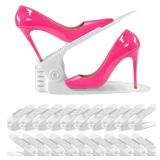 Shoe Slots Organizer 36 Pack - Shoe Organizer Space Saver 50%,Adjustable Thickening Shoe Stackers for a pair of Shoes,Shoe Storage Shoe Rack Holder for closet organization,organizador de zapatos,White Shoe Slots Organizer 36 Pack - Shoe Organizer Space Saver 50%,Adjustable Thickening Shoe Stackers for a pair of Shoes,Shoe Storage Shoe Rack Holder for closet organization,organizador de zapatos,White