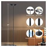 SIBRILLE LED Floor Lamp - Rotatable Standing Lamp with Touch & Remote Control, 3000-6000K, 22W Modern Floor Reading Light, Dimmable Corner Uplighter for Living Room Bedroom Office, Black SIBRILLE LED Floor Lamp - Rotatable Standing Lamp with Touch & Remote Control, 3000-6000K, 22W Modern Floor Reading Light, Dimmable Corner Uplighter for Living Room Bedroom Office, Black