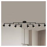 AUQUEE 8 Light Track Lighting Fixtures Ceiling, Matte Black Kichen Track Lighting Fixtures, Rotatable Light Heads, Adjustable Modern LED Track Lights for Kitchen/Hallway, No GU10 Bulb AUQUEE 8 Light Track Lighting Fixtures Ceiling, Matte Black Kichen Track Lighting Fixtures, Rotatable Light Heads, Adjustable Modern LED Track Lights for Kitchen/Hallway, No GU10 Bulb