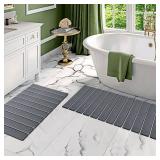 Setguopal 2 Pack Foldable Stone Bath Mats, Gray Super Absorbent Diatomaceous Earth Bath Rug, Non-Slip Shower Mat, Quick-Drying Bath Rug and Drying Mat for Tub and Shower Setguopal 2 Pack Foldable Stone Bath Mats, Gray Super Absorbent Diatomaceous Earth Bath Rug, Non-Slip Shower Mat, Quick-Drying Bath Rug and Drying Mat for Tub and Shower