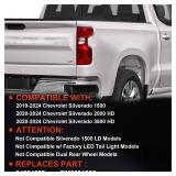 Lathsy Halogen Tail Light Compatible With 2019-2024 Chevy Silverado 1500 2500HD 3500HD Right Passenger Side Replace Part Number 84554657 (Halogen Type) Lathsy Halogen Tail Light Compatible With 2019-2024 Chevy Silverado 1500 2500HD 3500HD Right Passenger Side Replace Part Number 84554657 (Halogen Type)