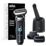 Braun Electric Shaver for Men, Series 7 7185cc, Waterproof, Wet & Dry Shave, Shaving Kit with SmartCare Center and Beard Trimmer, 3 Shave Modes, 60 Minute Battery Runtime, 10 Piece Set (no charging ca Braun Electric Shaver for Men, Series 7 7185cc, Waterproof, Wet & Dry Shave, Shaving Kit with SmartCare Center and Beard Trimmer, 3 Shave Modes, 60 Minute Battery Runtime, 10 Piece Set (no charging ca