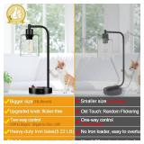 Set of 2 Industrial Table Lamps with USB C+A Ports and Outlet, Fully Stepless Dimmable Bedside Lamps for Bedrooms, Nightstand Desk Lamp with Glass Shade for Reading Living Room Office (Bulbs Included) Set of 2 Industrial Table Lamps with USB C+A Ports and Outlet, Fully Stepless Dimmable Bedside Lamps for Bedrooms, Nightstand Desk Lamp with Glass Shade for Reading Living Room Office (Bulbs Included)