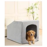Hovicaed Indoor Dog House for Extra Large Medium Small Sized Dogs - Washable Removable Cushion and Cover Pet Orthopedic Dog Bed, Inside Dog House Large Space Strong Support, Cat Cute Tent Cave (XXL) Hovicaed Indoor Dog House for Extra Large Medium Small Sized Dogs - Washable Removable Cushion and Cover Pet Orthopedic Dog Bed, Inside Dog House Large Space Strong Support, Cat Cute Tent Cave (XXL)
