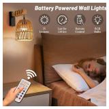 Battery Operated Wall Sconce Set of Two, Rattan Wall Sconces Battery Operated Set of 2, Boho Wall lights with Remote, Rechargeable Wall Sconce for Bedroom,Living Room, Entryway 15 Colors Dimmable Battery Operated Wall Sconce Set of Two, Rattan Wall Sconces Battery Operated Set of 2, Boho Wall lights with Remote, Rechargeable Wall Sconce for Bedroom,Living Room, Entryway 15 Colors Dimmable