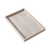 BUICCE Rectangular Decorative Serving Tray,Modern Travertine Large Coffee Table Tray BUICCE Rectangular Decorative Serving Tray,Modern Travertine Large Coffee Table Tray