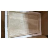 BUICCE Rectangular Decorative Serving Tray,Modern Travertine Large Coffee Table Tray BUICCE Rectangular Decorative Serving Tray,Modern Travertine Large Coffee Table Tray