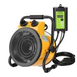 LHUKSGF Greenhouse Heater with Digital Thermostat, Grow Tent Heaters, Overheat Protection, Fast Heating for Green House, Flower Room, Yellow LHUKSGF Greenhouse Heater with Digital Thermostat, Grow Tent Heaters, Overheat Protection, Fast Heating for Green House, Flower Room, Yellow