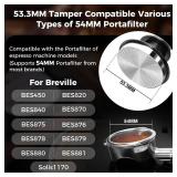 IKAPE 53.3MM Espresso Tamper Kit Black 6 IN 1, Espresso Tool Kit with Coffee Tamper, Distributor, Magnetic Dosing Funnel, Silicone Mat, Puck Screen, Cleaning Towel IKAPE 53.3MM Espresso Tamper Kit Black 6 IN 1, Espresso Tool Kit with Coffee Tamper, Distributor, Magnetic Dosing Funnel, Silicone Mat, Puck Screen, Cleaning Towel