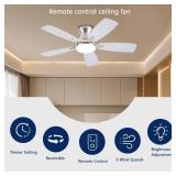 JSAITEE Ceiling Fans with Lights, 42 Inch Low Profile Ceiling Fan with Light and Remote Control, Flush Mount, DC Reversible Motor, Noiseless, Nickel 6 Speeds Ceiling Fan for Bedroom JSAITEE Ceiling Fans with Lights, 42 Inch Low Profile Ceiling Fan with Light and Remote Control, Flush Mount, DC Reversible Motor, Noiseless, Nickel 6 Speeds Ceiling Fan for Bedroom