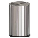 LEASYLIFE Brushed Nickel Bathroom Trash Can,Stainless Steel Garbage Can with Fild Lid,Small Trash Can for Bedroom,Hotel,Office,Laundry(Sliver) LEASYLIFE Brushed Nickel Bathroom Trash Can,Stainless Steel Garbage Can with Fild Lid,Small Trash Can for Bedroom,Hotel,Office,Laundry(Sliver)