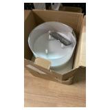 Eywamage 3 Wick Clear Glass Flameless Candle with Remote, Large Flickering LED Battery Pillar Candle Φ 6\' H 6\' Eywamage 3 Wick Clear Glass Flameless Candle with Remote, Large Flickering LED Battery Pillar Candle Φ 6\' H 6\'