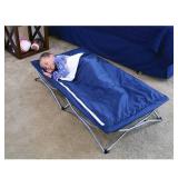 Regalo My Cot Deluxe Portable Toddler Bed Includes Sleeping Bag - Navy Regalo My Cot Deluxe Portable Toddler Bed Includes Sleeping Bag - Navy