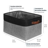 OrganiHaus Extra Large Fabric Storage Baskets for Shelves 3 Pack, 16x13in Closet Storage Bins for Shelves, Canvas Baskets for Organizing, Linen Closet Organizers, Cloth Basket, Gray/Black OrganiHaus Extra Large Fabric Storage Baskets for Shelves 3 Pack, 16x13in Closet Storage Bins for Shelves, Canvas Baskets for Organizing, Linen Closet Organizers, Cloth Basket, Gray/Black