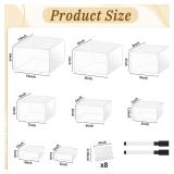 8Pcs Buffet Risers, Large Food Risers for Buffet Table, Acrylic Cube Boxes Display Nesting Risers with Hollow Bottoms, Dessert Cake Display Stand Riser Set for Party Jewelry Collectibles Clear (3\',4\ 8Pcs Buffet Risers, Large Food Risers for Buffet Table, Acrylic Cube Boxes Display Nesting Risers with Hollow Bottoms, Dessert Cake Display Stand Riser Set for Party Jewelry Collectibles Clear (3\',4\