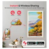 64GB Frameo 15.6\' Digital Picture Frame Large 1920 x 1080 IPS FHD Touch Screen WiFi Electronic Photo Frames Share Moments Instantly Anywhere Best Gifts for Parents and Grandparents White Wood 64GB Frameo 15.6\' Digital Picture Frame Large 1920 x 1080 IPS FHD Touch Screen WiFi Electronic Photo Frames Share Moments Instantly Anywhere Best Gifts for Parents and Grandparents White Wood