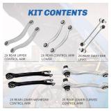 Rockplanet Rear Suspension Control Arm Kit Compatible with Mercedes Benz C250 ZC300 C350 C63 CLS400 CLS550 E250 E350 E400 E550 Rear Upper and Lower Control Arm, Sway Bar Link Rockplanet Rear Suspension Control Arm Kit Compatible with Mercedes Benz C250 ZC300 C350 C63 CLS400 CLS550 E250 E350 E400 E550 Rear Upper and Lower Control Arm, Sway Bar Link