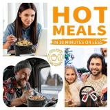 Aotto Electric Lunch Box, 40 oz Portable Food Warmer Heater, Lunch Warmer Portable for Work/Office/Car/Travel 12V/24V/110V 3-in-1, Warming Soup & Meal, Spill-Free, Men & Women's Gifts, Black Aotto Electric Lunch Box, 40 oz Portable Food Warmer Heater, Lunch Warmer Portable for Work/Office/Car/Travel 12V/24V/110V 3-in-1, Warming Soup & Meal, Spill-Free, Men & Women's Gifts, Black