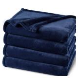PHF Ultra Soft Fleece Blanket Twin Size, No Shed No Pilling Luxury Plush Cozy 300GSM Lightweight Twin XL Blanket for Bed, Couch, Chair, Sofa Suitable for All Season, 76\' x 90\', Navy Blue PHF Ultra Soft Fleece Blanket Twin Size, No Shed No Pilling Luxury Plush Cozy 300GSM Lightweight Twin XL Blanket for Bed, Couch, Chair, Sofa Suitable for All Season, 76\' x 90\', Navy Blue