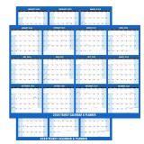 2026 Wall Calendar Dry Erase -12 Month Wall Calendar, Annual Yearly Large Wall Planner Calendar, Reversible, Horizontal/Verticalï¼2-Sided Erasable Calendar with Round Stickers& Makers (Blue, 24\' 2026 Wall Calendar Dry Erase -12 Month Wall Calendar, Annual Yearly Large Wall Planner Calendar, Reversible, Horizontal/Verticalï¼2-Sided Erasable Calendar with Round Stickers& Makers (Blue, 24\'