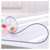 NECAUX Custom 12 x 18 Inch Clear Desk Cover Protector, 1.5mm Thick Plastic Desk Pad Mat, Table Cover Tablecloth Protector for Office Computer Writing Desk, Side Table, End Table, Night Stand, Dresser NECAUX Custom 12 x 18 Inch Clear Desk Cover Protector, 1.5mm Thick Plastic Desk Pad Mat, Table Cover Tablecloth Protector for Office Computer Writing Desk, Side Table, End Table, Night Stand, Dresser