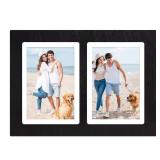 YESKAY 5x7 Collage Picture Frames,5 x 7 Double Picture Frame Rustic Black 2 Opening 5 by 7 Photo Frames with Tempered Glass for Tabletop or Wall Mounting(1 Pack) YESKAY 5x7 Collage Picture Frames,5 x 7 Double Picture Frame Rustic Black 2 Opening 5 by 7 Photo Frames with Tempered Glass for Tabletop or Wall Mounting(1 Pack)
