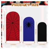 Tingjoo Spider Web Theme Arch Backdrop Cover 3 Set - 4ft/ 5ft/ 6ft Wedding Arch Covers Spandex Backdrop Stand for Wedding Birthday Banquet Ceremony Photography Party Decoration(Classic) Tingjoo Spider Web Theme Arch Backdrop Cover 3 Set - 4ft/ 5ft/ 6ft Wedding Arch Covers Spandex Backdrop Stand for Wedding Birthday Banquet Ceremony Photography Party Decoration(Classic)