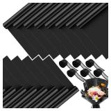 Sabary 120 Sheets Flower Wrapping Paper Bouquet Pure Color Waterproof Floral Packaging Paper with 196 Inch Ribbon Florist Bouquet Supplies for Wedding Birthday DIY, 22.8 x 22.8 Inch(Black) Sabary 120 Sheets Flower Wrapping Paper Bouquet Pure Color Waterproof Floral Packaging Paper with 196 Inch Ribbon Florist Bouquet Supplies for Wedding Birthday DIY, 22.8 x 22.8 Inch(Black)