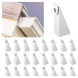 MorningRo 25pcs Aluminum Gutter Wedges for 5-inch K-Style Gutters, Levels Rain Gutters on Angled Fascia for Proper Installation and Drainage for Roof Pitch (1/2 or 28° Slope,White) MorningRo 25pcs Aluminum Gutter Wedges for 5-inch K-Style Gutters, Levels Rain Gutters on Angled Fascia for Proper Installation and Drainage for Roof Pitch (1/2 or 28° Slope,White)