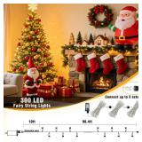 300 LED Christmas Lights Outdoor Indoor 100ft Connectable Warm White Christmas Lights 8 Modes Clear Wire Waterproof, Plug in Twinkle Fairy String Light for Bedroom Wedding Party Xmars Tree Decorations 300 LED Christmas Lights Outdoor Indoor 100ft Connectable Warm White Christmas Lights 8 Modes Clear Wire Waterproof, Plug in Twinkle Fairy String Light for Bedroom Wedding Party Xmars Tree Decorations
