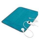Heating Pad for Back Pain & Cramps Relief, Electric Heating Pad for Neck/Shoulders/Legs/Arms/Knee, 6 Heat Settings, 4 Timer, Auto Off, Machine Washable, Gifts for Men Women(Cyan, 20''x24'') Heating Pad for Back Pain & Cramps Relief, Electric Heating Pad for Neck/Shoulders/Legs/Arms/Knee, 6 Heat Settings, 4 Timer, Auto Off, Machine Washable, Gifts for Men Women(Cyan, 20''x24'')