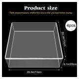 HFYZZ 4 Pcs Plastic Sofa Cushion Covers - Clear PVC Waterproof Sofa Couch Covers - Slipcover for Against Cat Dog Clawing Scratching, 28x28x9 Inch, White Edge HFYZZ 4 Pcs Plastic Sofa Cushion Covers - Clear PVC Waterproof Sofa Couch Covers - Slipcover for Against Cat Dog Clawing Scratching, 28x28x9 Inch, White Edge