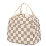 Dezcrab Corduroy Lunch Box for Women Girls, Cooler Lunch Bags Reusable Insulated Lunchbox for Picnic School Work Travel (Checkered Brown) Dezcrab Corduroy Lunch Box for Women Girls, Cooler Lunch Bags Reusable Insulated Lunchbox for Picnic School Work Travel (Checkered Brown)