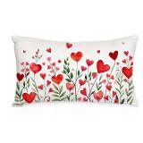AACORS Valentine's Day Pillow Cover 12X20 Inch Red Heart Floral Decor Pillow Case Farmhouse for Home Sofa Couch Decoration AA770-12 AACORS Valentine's Day Pillow Cover 12X20 Inch Red Heart Floral Decor Pillow Case Farmhouse for Home Sofa Couch Decoration AA770-12