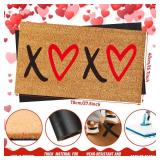 Ceenna Valentine's Day Coir Doormat Outdoor Indoor XOXO Love Hearts Welcome Door Mat Valentine's Day Rug Front Door Mat for Porch Decor Gifts, 16 x 28 Inch Ceenna Valentine's Day Coir Doormat Outdoor Indoor XOXO Love Hearts Welcome Door Mat Valentine's Day Rug Front Door Mat for Porch Decor Gifts, 16 x 28 Inch