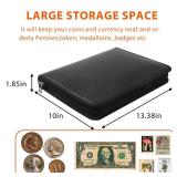 Coin Collection Book Album Holder for Collectors, 400 Pockets Fireproof Coin Collection Book & 36 Paper Money Organizer Binder for Coin Currency Collection Supplies,Bill,Pennies,Badges,Tokens Coin Collection Book Album Holder for Collectors, 400 Pockets Fireproof Coin Collection Book & 36 Paper Money Organizer Binder for Coin Currency Collection Supplies,Bill,Pennies,Badges,Tokens