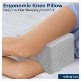 5 STARS UNITED Knee Pillow for Side Sleepers - Hip Pain Relief - Cooling Cover - Memory Foam Leg Cushion for Side Sleeping - Between Legs Pillow for Sciatica & Lower Back Pain, Arctic Gray 5 STARS UNITED Knee Pillow for Side Sleepers - Hip Pain Relief - Cooling Cover - Memory Foam Leg Cushion for Side Sleeping - Between Legs Pillow for Sciatica & Lower Back Pain, Arctic Gray