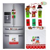 JOYIN 5 Pieces Christmas Kitchen Appliance Handle Covers for Kitchen Refrigerator Microwave Oven Dishwasher Decoration, Xmas Indoor Décor, Party Favor Supplies. JOYIN 5 Pieces Christmas Kitchen Appliance Handle Covers for Kitchen Refrigerator Microwave Oven Dishwasher Decoration, Xmas Indoor Décor, Party Favor Supplies.