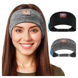 Mixiba 2-Pack Sleeping Headphones, Headband Headphones with Ultra-Thin HD Stereo Speaker, Bluetooth Headband for Sports, Workouts, Insomnia, Yoga, Air Travel, Meditation - Black&Grey Mixiba 2-Pack Sleeping Headphones, Headband Headphones with Ultra-Thin HD Stereo Speaker, Bluetooth Headband for Sports, Workouts, Insomnia, Yoga, Air Travel, Meditation - Black&Grey