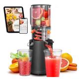 Slow Cold Press Juicer Machine: Electric Masticating Juicer Extractor Easy Clean - Whole Fruit Vegetable Juice Maker - Cold Pressed Slow Blender Juicer with Wide Large Chute Mouth Slow Cold Press Juicer Machine: Electric Masticating Juicer Extractor Easy Clean - Whole Fruit Vegetable Juice Maker - Cold Pressed Slow Blender Juicer with Wide Large Chute Mouth