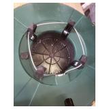 Green Christmas Tree Stand with Star Decorations Green Christmas Tree Stand with Star Decorations