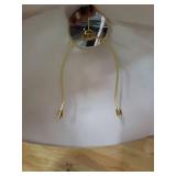 White Cone Lamp Shade with Brass Hardware White Cone Lamp Shade with Brass Hardware