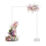 Kusamue Plastic Square Arch Stand - Detachable Lightweight Balloon Arch Kit with Water Bag Base for Stability, Variable shape for Wedding Arch, Birthday, Baby Shower, Outdoor/Indoor Party Decorations