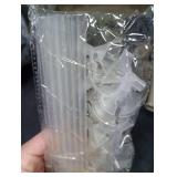 JJUNW 20 Pcs Balloon Sticks, Long Plastic Balloon Sticks With Bases, Balloon Holder Sticks Balloon Weights for Tying Balloon Arch Anniversary, Birthday, Parties, Wedding Decorations(Transparent)