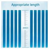 20 Inch Colored Hair Extensions Party Highlights Straight Colorful Clip In Hair Extensions Synthetic Rainbow Hairpieces for Girls Kids Gift( Navy Blue)