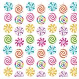 Capoda 8 Pieces Candy Party Decorations Candyland Paper Garlands Candy Paper Cutouts Lollipop Garland Banner Sweet Hanging Decor for Birthday Theme Party Supplies